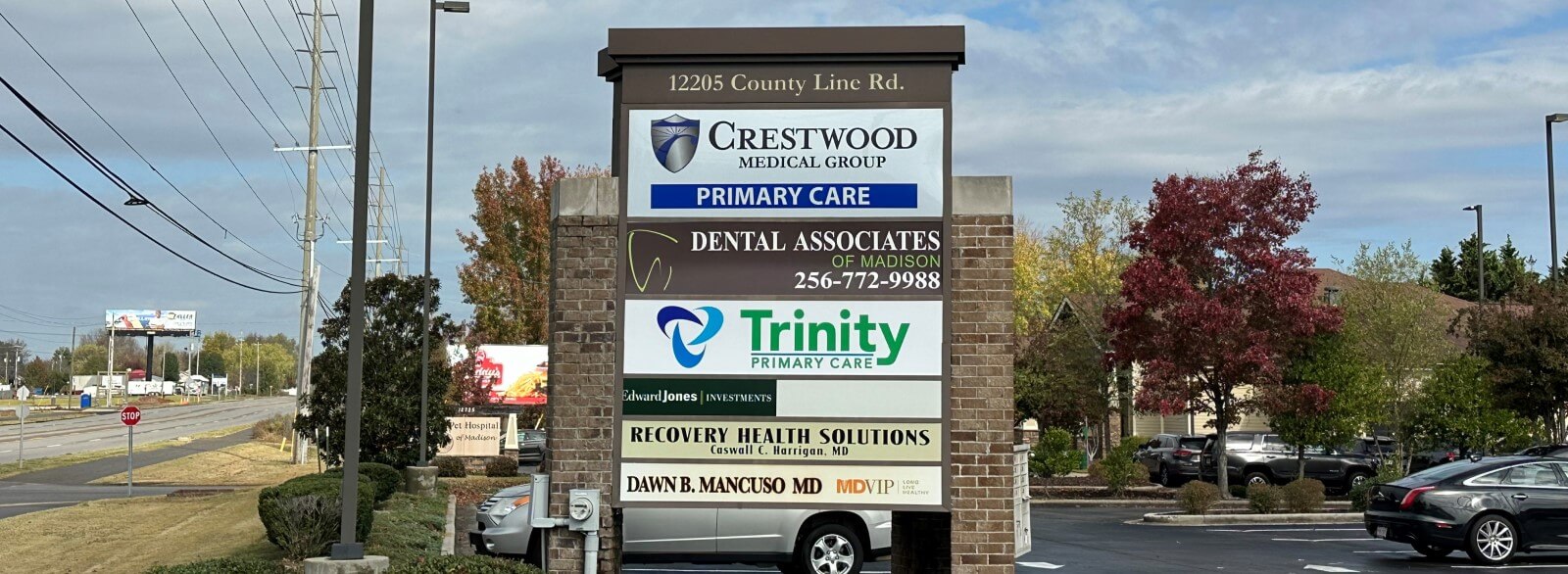 Listercare Strip Mall Sign