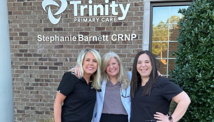 Lister Health Care Primary Care Staff outside of Lister Health Care building in Florence, Alabama.